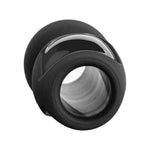 Doc Johnson Platinum Premium Silicone - The Stretch - Hollow Butt Plug - Medium - Black