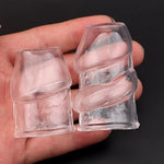 2Pack Penis Extender Sleeve Male Sex Toy for Couples, Transparent Penis Extension Cockring for Men Girth Enhancer, Silicone Penis Ring Enlarger with Tip Open Cock Sleeve Adult Sex Toys for Men Couples