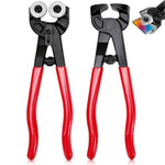 Glass Tile Nippers 2-Piece Dual-Use for Mosaic and Ceramic Trimming