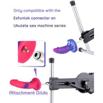 Sex Machine Attachments, Fantasy Dildo Accessories For Ukulele Automatic Thrusting Love Machine Device With Ezfunlok Connector, 2 Different Designs Of Sex Toys