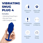 Vibrating Snug Plug 1 - Butt Plugs, Adult Sex Toys Anal Toys For Couples, Anal Training, And Sexual Stimulation Device - Navy