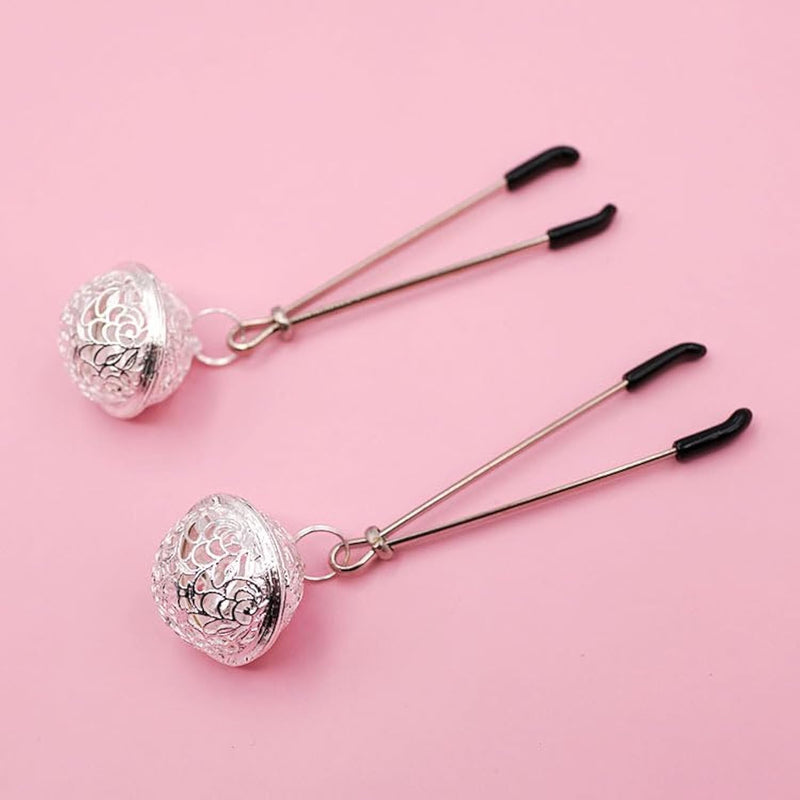 Metal Non-Piercing Nipple Clamps For Men Women, Metal Clip Stimulator Nipple Clips Adult Toys Adjustable Body Clamp For Women Beginners Couple