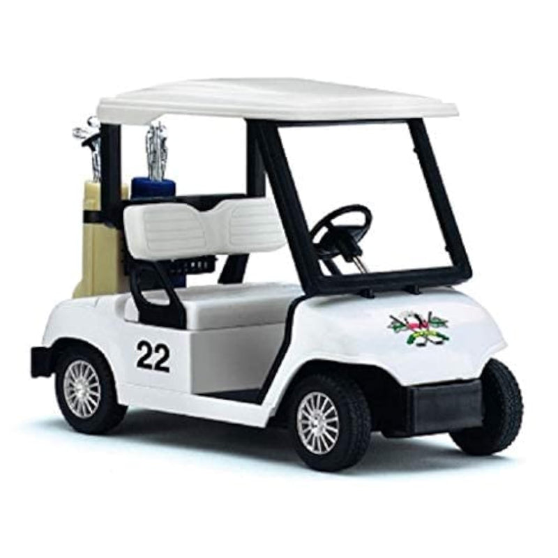 KiNSFUN Golf Cart 4½" Die Cast Metal Model Pullback Action Toy