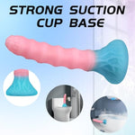 7.28" Silicone Colorful Cute Anal Dildo, Anal Dildos With Strong Suction Cup Anal Prostate Vaginal G-Spot Sex Toys For Beginners To Advanced Users
