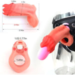 Penis Sleeve Cock Ring Delay With Skeleton Support Reusable Enlarger For Thicker And Harder Delay Ejaculation Sex Toys With For Men And Couples
