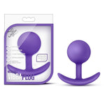 Blush Luxe 3.5-Inch Wearable Vibra Butt Plug with Internal Rolling Beads for Anal and Prostate Stimulation