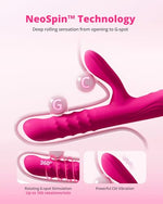 Velvo Rabbit Vibrator with Rotating Beads, G-Spot & Clit Vibrator