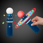 Windy City Novelties Hand-Held LED Light Up Galaxy Spinner - Colorful Flashing Lights for Parties, Events, and Fun
