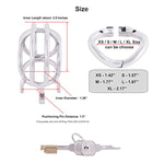 Ergonomic Design Chastity Device 304 Steel Stainless Easy To Wear Male Virginity Lock Chastity Belt K250 (50Mm/ L Size)