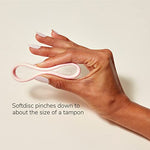 Softdisc Menstrual Discs – Disposable Period Discs for Heavy or Light Periods | 12-Hour Leak Protection | Tampon, Pad, and Cup Alternative | Capacity of 5 Super Tampons | 24 ct.