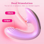 Clitoral Licking G Spot Vibrator, Remote Control Adult Toys For Women Couple Play, Vibrating Sex Toy For Double Stimulation With 7 Licking & 10 Vibration Patterns