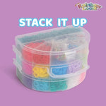Rainbow Loom Mighty Rainbow Case Kit with 2 Mighty Looms and 6,000 Rubber Bands