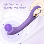 G Spot Vibrator Sex Toys - Ergonomics Curved Clitoral G Spot Anal Stimulator Dildo, Adult Toys With 10 Powerful Vibrating Modes, Soft Silicone Adult Sex Toy For Women Couple (Purple)