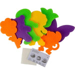 7-Pack Multicolor Pegboards for Arts & Crafts, Animal & Flower Shapes