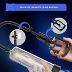 Manual Penis Pump - Penis Enlargement Pump With Clear Cylinder Tube & Precision Scale,8.7 Inch Vacuum Cock Pump With Release Lever, Soft Dick Pump With 3 Sleeves, Penis Extender Training Male Sex Toys