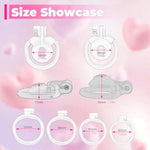 Inverted Chastity Cage Male Chastity Device With 4 Different Rings Resin Cock Cage With Invisible Lock And 2 Keys For Men'S Penis Bondage Sex Toys Small Bondage Gear (B,Black)