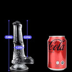 Realistic Dildos Animal Horse Penis With Suction Cup Butt Plug Anal Stretcher Prostate Massager G-Spot Stimulation For Beginners Men Women Couple (S)