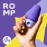 Purple ROMP Free X Clit Sucker Travel Sex Toy with 10 Sucking Levels, Portable Clitoris Stimulator and Travel Cover