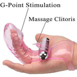 Finger Vibrator Women G-Spot Stimulation Sex Toys Clitoral Massager For Female Adult Sex Toys With Powerful Vibration For Lesbian Couples And Heterosexuality