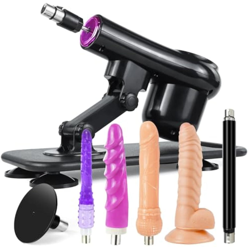 Sex Machine,Automatic Dildo Machine,Remote Control Sex Machine For Women And Men,Thrusting Sex Machine With 3Xlr Connector Dlido And Suction Cup Attachments,Sex Toys For Couple