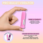 Bullet Vibrator For Women, Quiet Mini Vibrator, Body Safe Silicone, Waterproof, Usb Rechargeable, Ladies Personal G Spot Adult Sex Toy Massager, 10 Strong Vibration Settings - (Pink)