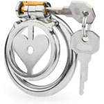 Adult Toys Sm Stainless Steel Inverted Chastity Lock Chastity Device Male Beginner Cage Press Chastity Cage Penis Cage Penis Lock Massage To Prevent Erection Restraint Alternative Stimulator