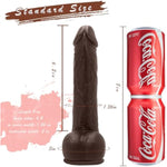 Sex Toys Dildo 8 Inch Realistic Anal Dildo Penis For G-Spot Stimulation Dildos Women Body-Safe Material Lifelike With Strong Suction Cups, Sex Adult Toys For Women And Couple (Dark Brown)