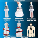 Penis Extender Stretcher Kit For Men - 3In1 Penis Cock Training Stretching Set With Silicone Sleeve Pump And Neck & Leg Straps | Adult Sex Toys For Male Penis Enlarger And Erection Exercise