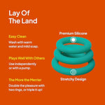 Hello Silicone Penis Rings - Comfortable, Soft & Stretchable Cock Rings For Men - Includes 3 Different C-Ring Sizes For Him - Versatile Adult Sex Toy For Solo Or Partner Play