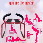 Adult Sex Chair Furniture With Arm Rest Handle Bouncing Function & Straps – Effort-Saving Intimate Furniture For Couples, Easy To Assemble & Portable For New Sensations,Sex Novelty Toys (Red)