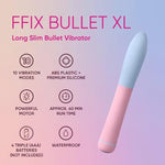 Femme Funn Xl Bullet Vibrator Sex Toy For Women - Discreet & Travel Friendly Adult Toy With 10 Powerful Speeds, Waterproof, Battery Operated - Female Vibrator Personal Massager (Pink, Xl)
