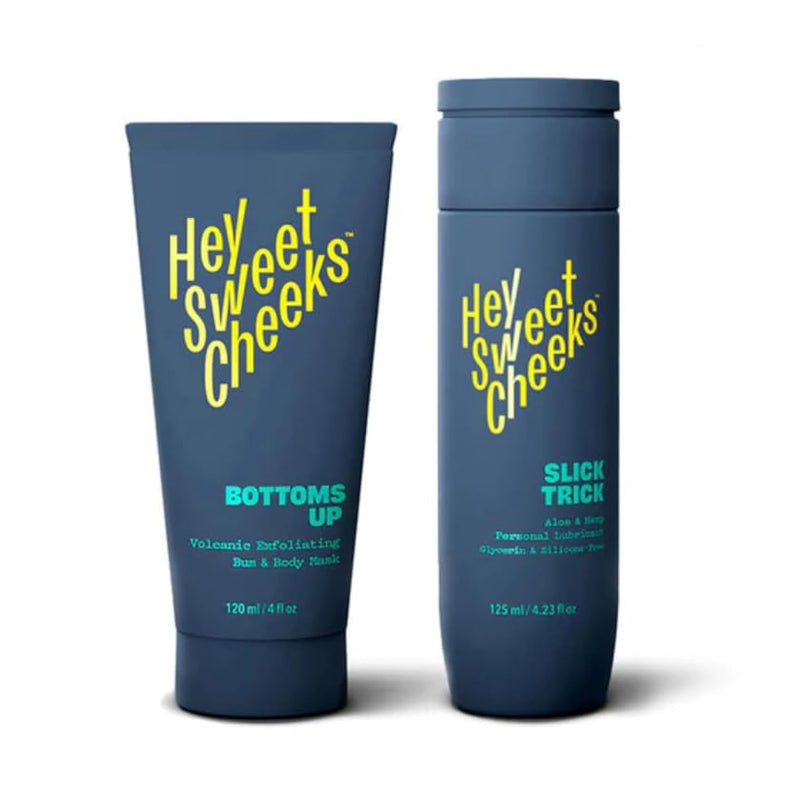 Personal Lubricant With Aloe & Hemp, Ph-Balanced, Toy & Condom Compatible + Charcoal Exfoliating Bum & Body Mask With Bamboo Charcoal & Volcanic Micro Exfoliants For Silky Smooth Skin