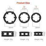 3 Piece Silicone Penis Ring Bondage Set, Spikes Cock Rings, Penis Restraint Ring, Chastity Ring Lock, Chastity Belt, Penis Lock, Sm Adult Men Cock Restraint Chastity Devices Sex Toy