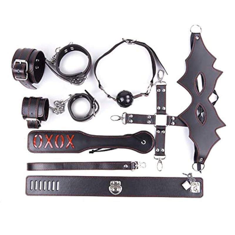Bondage Gear & Accessories For Adults Bed Restraints Bdsm Set With Mouth Gag Handcuffs Eye Mask Toys Kit For Couples