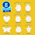 8 Pcs Unicorn Stepping Stone Painting Kit for Kids Ages 4-12
