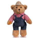 Farmer Stuffed Animal Teddy Bear Soft Plush Toy With Farmer Uniform Unique Toy Gifts For Kids And Farmers Holiday Birthday Valentine 16 Inches