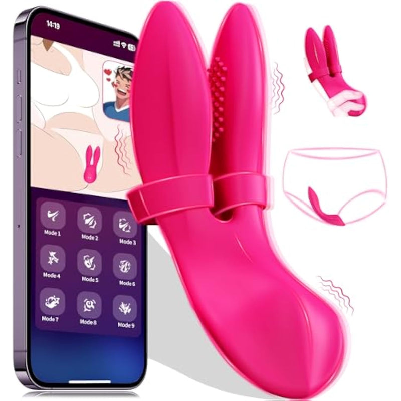 Adult Sex Toys Vibrator 9 Vibration Mode And App Remote Control G Spot Clitoris Finger Vibrators Panties Wear Nipple Clamps Penis Cock Rings Rose Sex Toy For Men Women Dildo Vibrating Couple Sexy Game