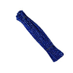 100 Pcs Blue Metallic Pipe Cleaners, 6mm x 12 Inch Chenille Stems