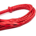 Spanking Flogger For Adults, 31.5Inch Faux Leather Whips For Bdsm Sex Play, Red