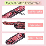 Bdsm Bondage Handcuffs Restraints Kit Pu Leather Edged Cuffs Sex Toy Adjustable Fetish Sm Games For Adults Couples