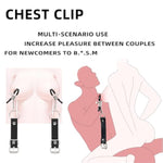 Sex Bondage Bdsm Kit Restraints?Adjustable Labia Spreader Straps With Clamps, Pussy Clamp Nipple Clips Clitoris Clamp Breast Flirting Stimulation, Sm Games Sex Toys For Men Women And Couples