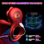 Vibrating Cock Ring Rose Sex Toys For Men, 4 In 1 Penis Ring Vibrator With Remote Control, Clitoral Stimulator With 10 Vibration Modes For Women, Couples Vibrator For Adult Sex Toys & Games