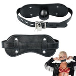 Leather Ball Gag Ball Sex Play Adjustable Bondage Gags & Muzzles Fetish Restraint Toys For Adult Couple Sm Game