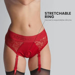 Diva Lingerie Harness in Red, Size XL for Universal Dildo Compatibility