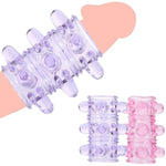 Men'S Cock Ring Penis Sleeve Set For Male Delay Ejaculation Sexual Pleasure Enhance For Couples Adult Sex Toys Reusable Penis Rings With Pellets For Vagina Stimulation Extend Sexual Play