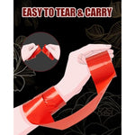 Bdsm Bondage Restraints Tape Set – Adult Toy Sexual Restraint Tape Reusable Pull-Up Binding Pvc Static Electrostatic Tape For Couples 82Ft ?3 Rolls?Red