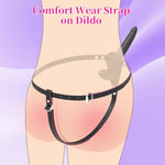 Strap On Dildo Adult Sex Toys - Double Sided Dildo Silicone Big Anal Dildos Toys, Strapon Harness Wearable Pegging Dildos G P Spot Stimulation, Adjustable Strapless Sex Toys For Women Lesbian(Black)