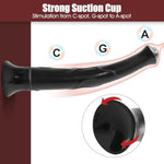 Realistic Horse Dildo, Super Long 15.75 Inch Huge Thick Animal Dildos Anal G-Spot Sex Toy With Suction Cup Adult Toys For Women Men Gay Masturbation - Black
