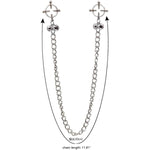 Adjustable Sexy Nipple Clip Clamps Screws Non Piercing Strong Clip On Nipple Jewelry For Women With Soft Bag