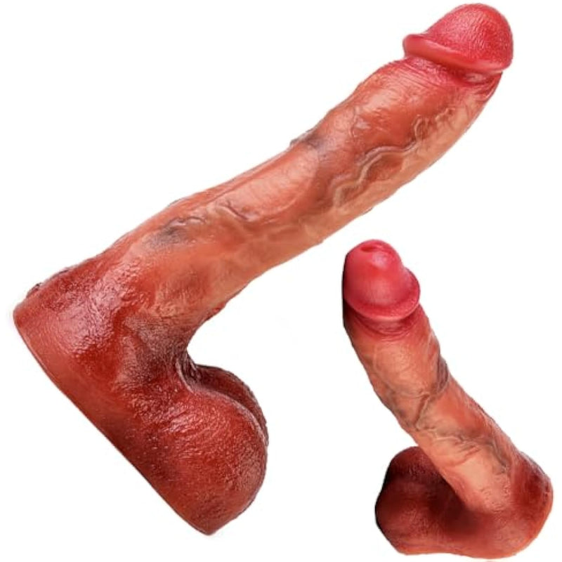 8.5 Inch Silicone Made Lifelike Realistic Dildo Anal Dildo With Textures For Women Men Couples